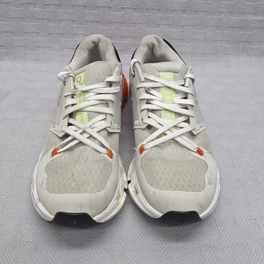 On Cloudflyer 4 Womens Size 9 Gray Orange Running